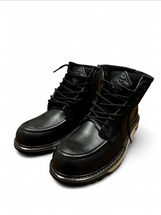 PMA Other - Men's Black Lace-Up Leather Work Boots